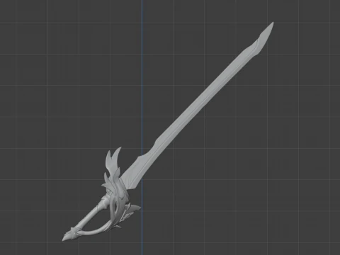 Aquila Favonia Sword for 3D Printing -- Genshin Impact Cosplay Prop 3D Print Model