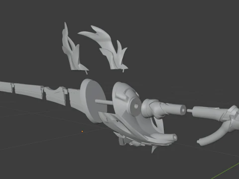Aquila Favonia Sword for 3D Printing -- Genshin Impact Cosplay Prop 3D Print Model