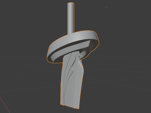 Aquila Favonia Sword for 3D Printing -- Genshin Impact Cosplay Prop 3D Принт Модель