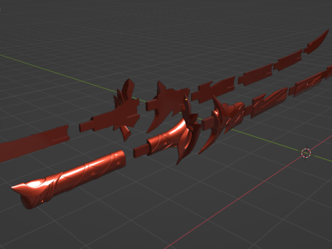 Kazuha Sword -- Genshin Impact -- Kagotsurube Isshin -- 3D Printable Cosplay Prop 3D 打印模型