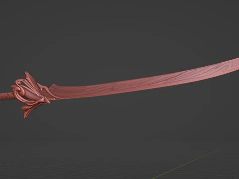 Ayato Sword -- Genshin Impact -- Haran Geppaku Futsu -- 3D Printable Cosplay Prop 3D Print Model