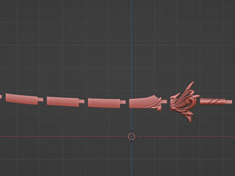 Ayato Sword -- Genshin Impact -- Haran Geppaku Futsu -- 3D Printable Cosplay Prop 3D Print Model