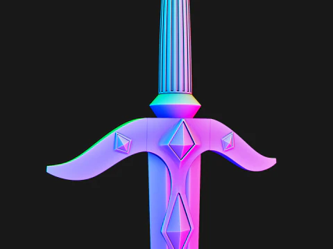 Odette Sword -- 모바일 레전드 -- 3D 인쇄 가능한 코스프레 소품 -- 인쇄 준비 완료 3D 프린트 모델