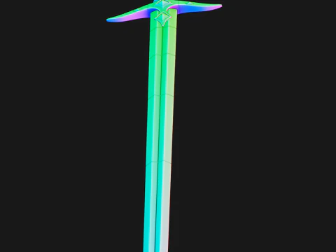 Odette Sword -- 모바일 레전드 -- 3D 인쇄 가능한 코스프레 소품 -- 인쇄 준비 완료 3D 프린트 모델