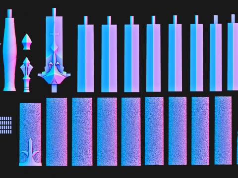 アルカード家宝の剣 -- 悪魔城ドラキュラ -- 3D 印刷可能なコスプレ小道具 -- 伝承の正確なデザイン 3Dプリントモデル