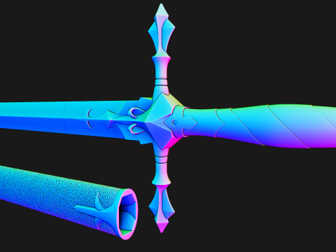 アルカード家宝の剣 -- 悪魔城ドラキュラ -- 3D 印刷可能なコスプレ小道具 -- 伝承の正確なデザイン 3Dプリントモデル