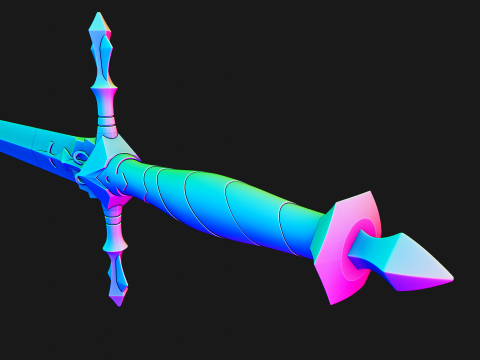 アルカード家宝の剣 -- 悪魔城ドラキュラ -- 3D 印刷可能なコスプレ小道具 -- 伝承の正確なデザイン 3Dプリントモデル