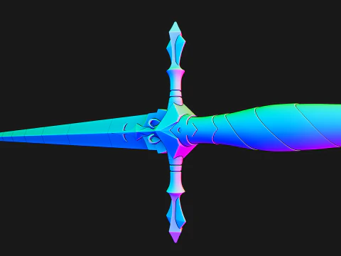 Alucard Heirloom Sword -- Castlevania -- 3D Printable Cosplay Prop -- Lore Accurate Design 3D Print Model