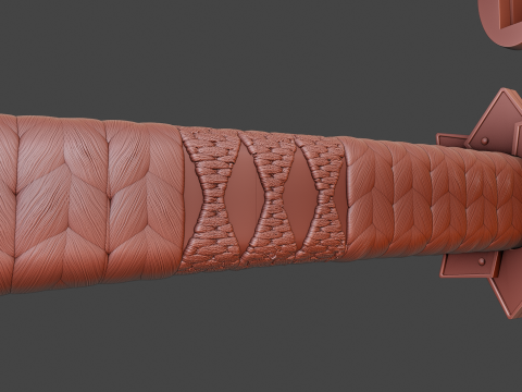 Sanemi Nichirin Katana -- Demon - Slayer -- Sliced Print Ready -- Wind Hashira 3D Print Model