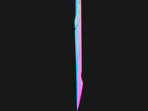 Skirk Sword -- Genshin Impact Cosplay -- 3D Print Ready Sliced Files -- Azurelight 3D Print Model