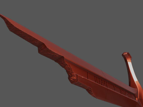 Shards of Narsil -- Lord of The Rings -- 3D Printable n Sliced 3D Print Model