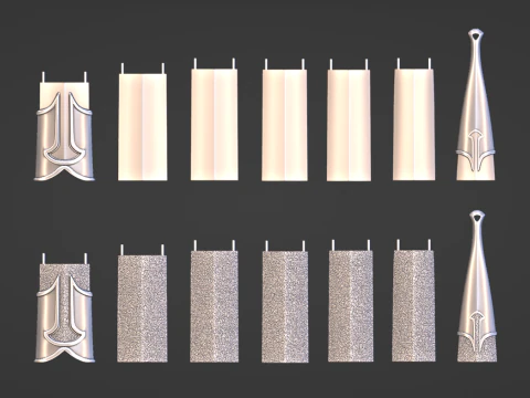 Anduril -- Il Signore degli Anelli -- Tutti i dettagli incisi -- Stampabile in 3D e affettato Modello di stampa 3D