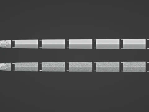 Anduril -- Il Signore degli Anelli -- Tutti i dettagli incisi -- Stampabile in 3D e affettato Modello di stampa 3D