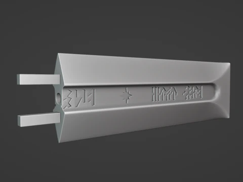 Anduril -- Il Signore degli Anelli -- Tutti i dettagli incisi -- Stampabile in 3D e affettato Modello di stampa 3D