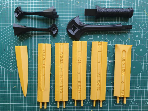 Anduril -- Il Signore degli Anelli -- Tutti i dettagli incisi -- Stampabile in 3D e affettato Modello di stampa 3D