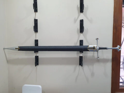 Anduril -- Il Signore degli Anelli -- Tutti i dettagli incisi -- Stampabile in 3D e affettato Modello di stampa 3D