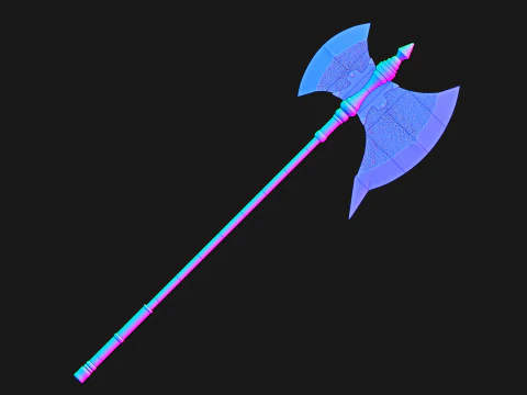 Stark Savaş Baltası - Frieren Beyond Journeys End - 3D Yazdırılabilir Cosplay Prop 3D Baskı Modeli