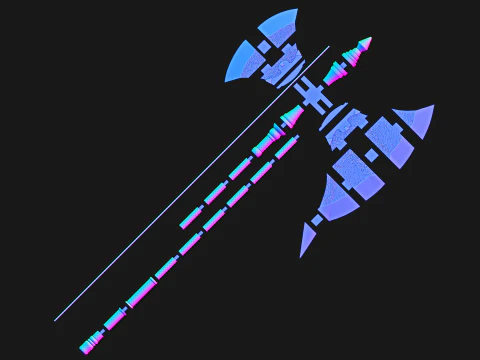 Stark Savaş Baltası - Frieren Beyond Journeys End - 3D Yazdırılabilir Cosplay Prop 3D Baskı Modeli