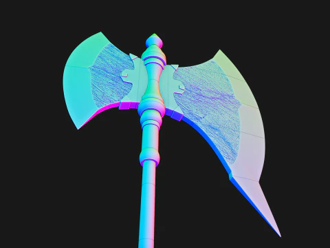 Stark Savaş Baltası - Frieren Beyond Journeys End - 3D Yazdırılabilir Cosplay Prop 3D Baskı Modeli