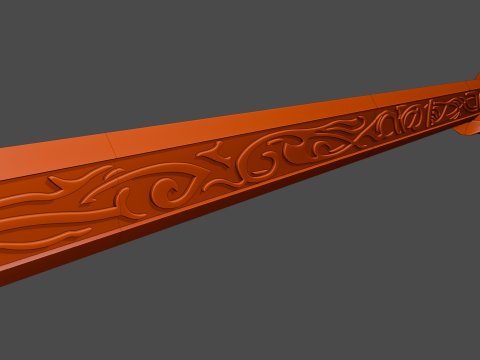 Sword of Chu Qiao -- Princess Agents -- 3D Printable Cosplay Prop 3D Print Model