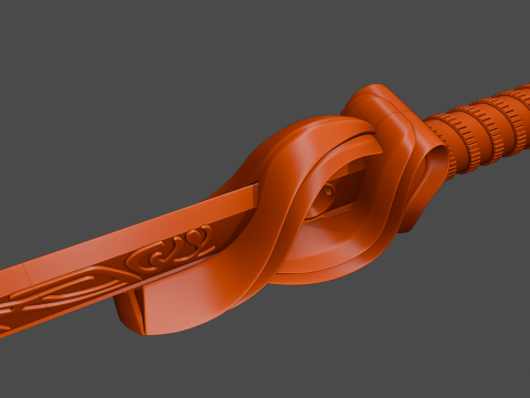 Sword of Chu Qiao -- Princess Agents -- 3D Printable Cosplay Prop 3D Print Model