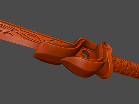 Sword of Chu Qiao -- Princess Agents -- 3D Printable Cosplay Prop 3D Print Model