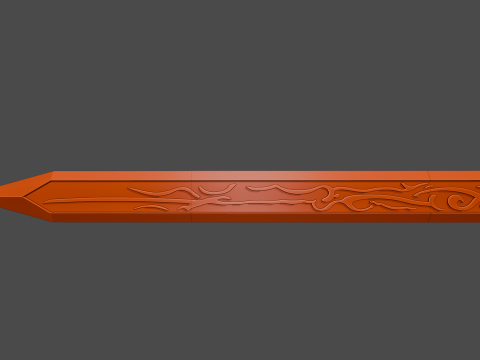 Sword of Chu Qiao -- Princess Agents -- 3D Printable Cosplay Prop 3D Print Model