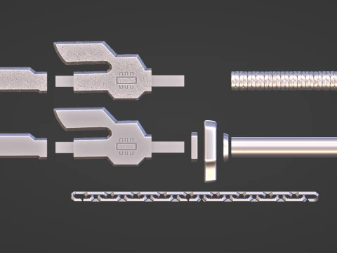 Toji Fushiguro Dagger -- Jujutsu Kaisen -- Inverted Spears of Heaven -- 3D Printable Cosplay Prop 3D Print Model
