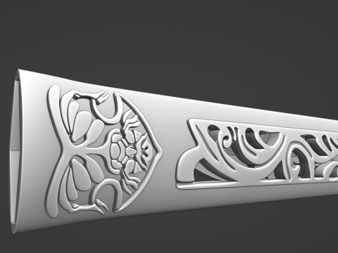 Frostwork -- The Sword of Xiao Xingchen from The Untamed -- 3D Printable Cosplay Prop 3D Print Model