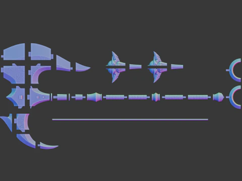 Darius Axe -- League of Legends -- Noxus -- 3D Printable Cosplay Prop 3D Print Model
