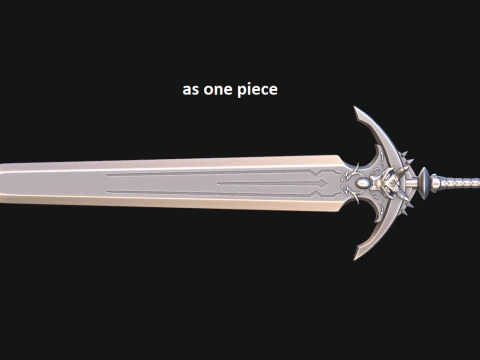 Master -- Claymore from Reincarnated as a Sword -- 3D Printable Cosplay Prop 3D Print Model