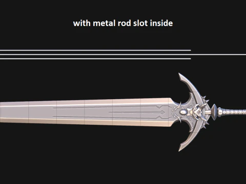 Master -- Claymore from Reincarnated as a Sword -- 3D Printable Cosplay Prop 3D Print Model