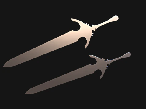 Master -- Claymore from Reincarnated as a Sword -- 3D Printable Cosplay Prop 3D Print Model