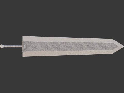 Dragon Slayer -- Guts Sword -- Berserk -- 3D Printable Cosplay Prop 3D Print Model