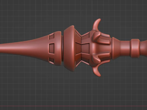 Staff of Homa -- Genshin Impact -- 3D Printable Cosplay Prop 3D Print Model
