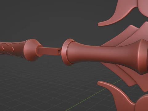 Staff of Homa -- Genshin Impact -- 3D Printable Cosplay Prop 3D Print Model