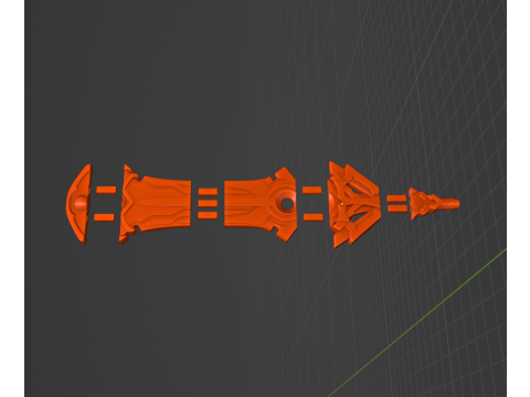 Cyno Spear -- Genshin Impact -- 3D Printable Cosplay Prop 3D Print Model