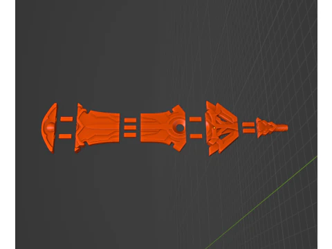 Cyno Spear -- Genshin Impact -- 3D Printable Cosplay Prop 3D Print Model