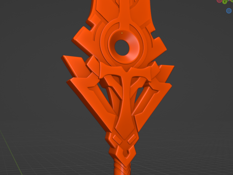Cyno Spear -- Genshin Impact -- 3D Printable Cosplay Prop 3D Print Model