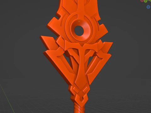 Cyno Spear -- Genshin Impact -- 3D Printable Cosplay Prop 3D Print Model