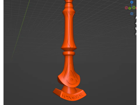 Cyno Spear -- Genshin Impact -- 3D Printable Cosplay Prop 3D Print Model