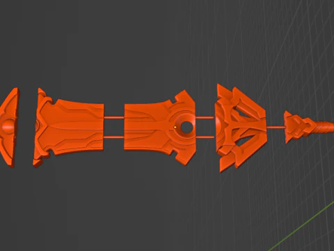 Cyno Spear -- Genshin Impact -- 3D Printable Cosplay Prop 3D Print Model