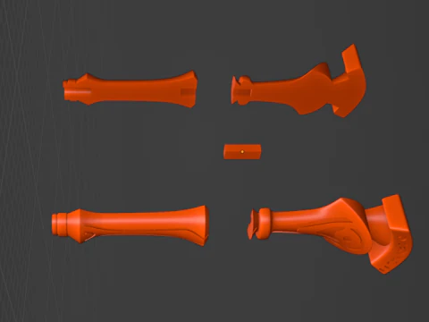 Cyno Spear -- Genshin Impact -- 3D Printable Cosplay Prop 3D Print Model