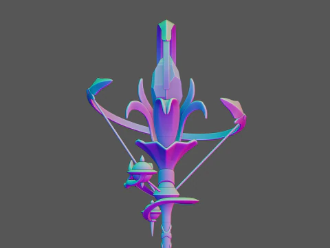 Elysias Staff -- Honkai Impact 3rd -- 3d Printable Cosplay Prop 3D Print Model