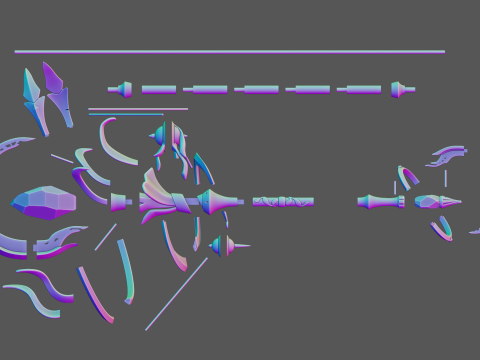 Elysias Staff -- Honkai Impact 3rd -- 3d Printable Cosplay Prop 3D Print Model