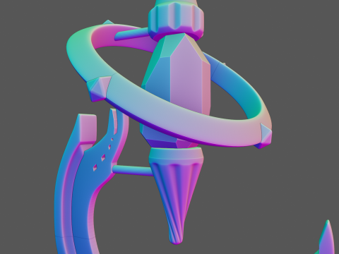 Elysias Staff -- Honkai Impact 3rd -- 3d Printable Cosplay Prop 3D Print Model