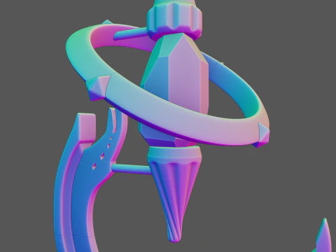 Elysias Staff -- Honkai Impact 3rd -- 3d Printable Cosplay Prop 3D Print Model