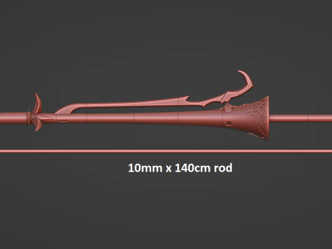 Trap of Argalia - Astolfos Spear -- Fate Grand Order - 3D Printable Cosplay Prop 3D Print Model