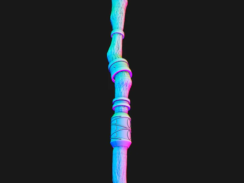 Ferns Staff - Wand -- Frieren Beyond Journeys End -- 3D Printable Cosplay Prop -- Ready to Print 3D Print Model