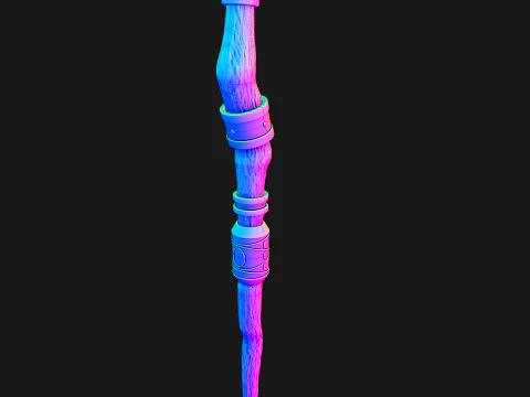 Ferns Staff - Wand -- Frieren Beyond Journeys End -- 3D Printable Cosplay Prop -- Ready to Print 3D Print Model